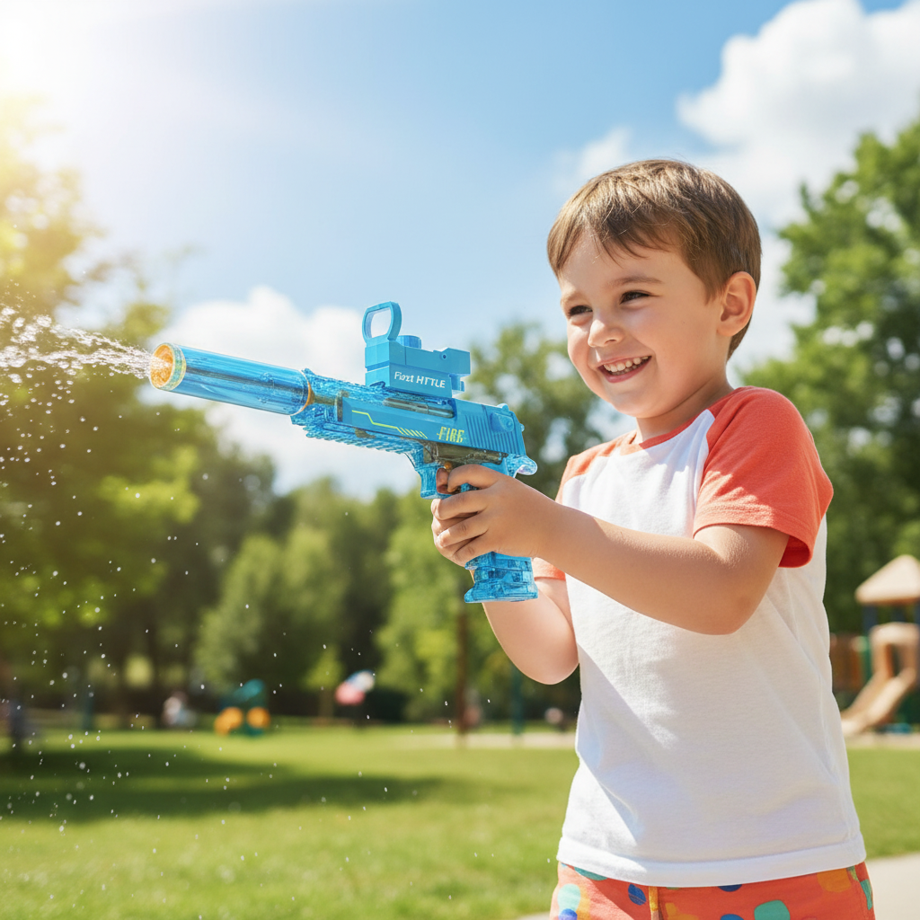 New Fire Light Effect Electric Water Gun