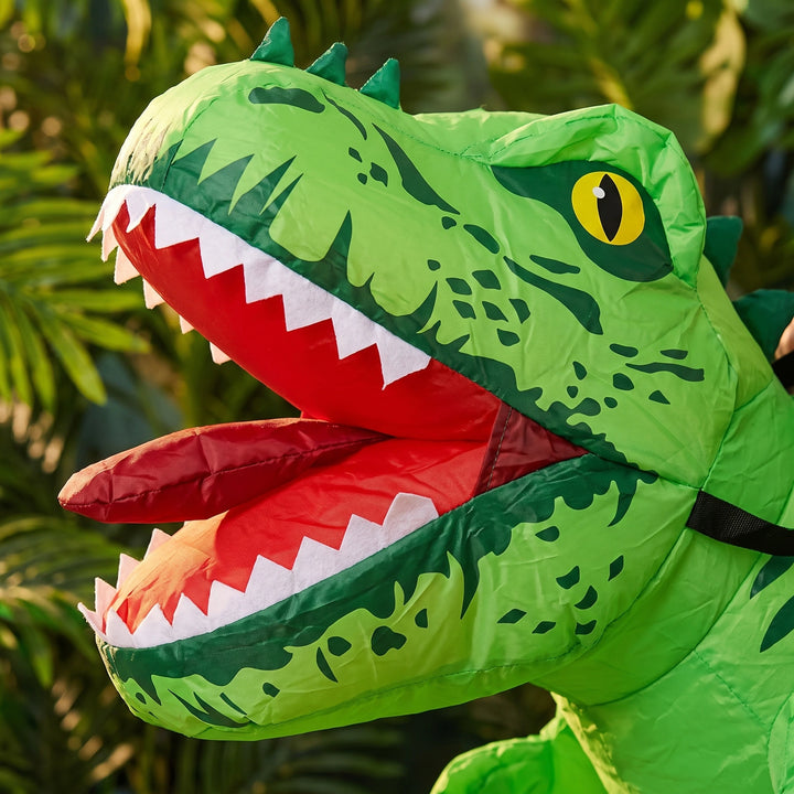 DinoRider - Laufender Dinosaurier mit Reiterkostüm